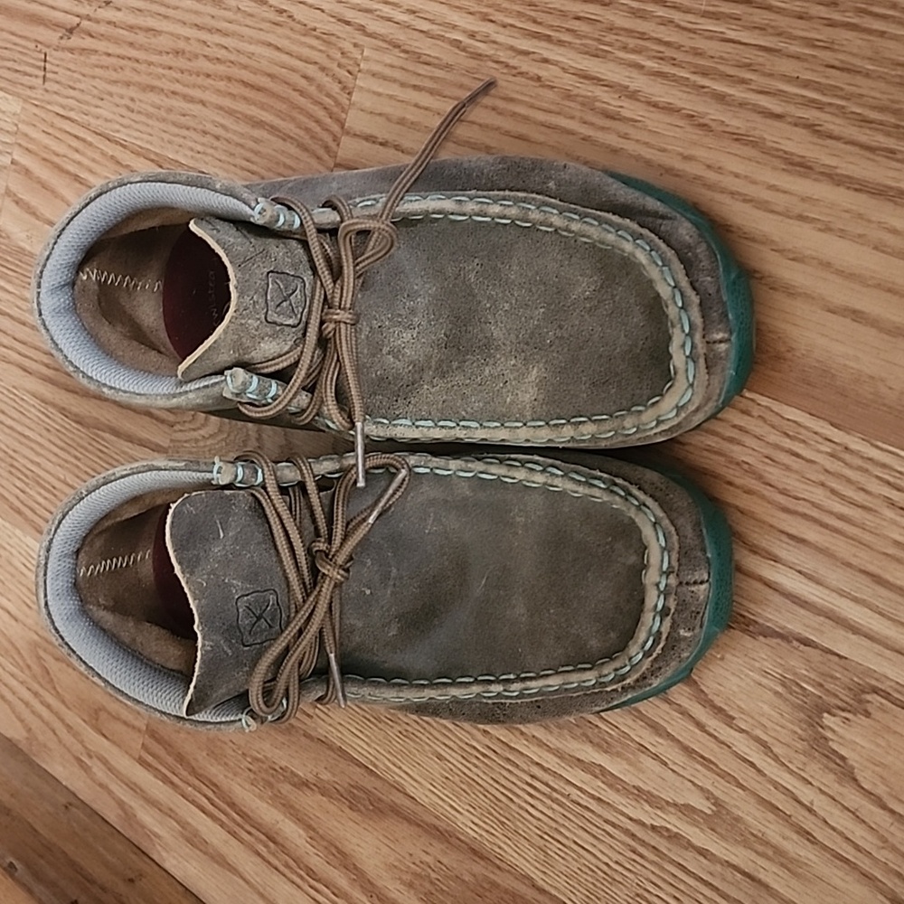 Twisted X youth driving moccasins